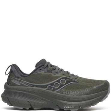 SAUCONY MENS WATERPROOF LACE TRAINER - DARK OLIVE